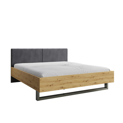 MO Rimini – Bed Frame 160 × 200 cm (Artisan Oak & Graphite)