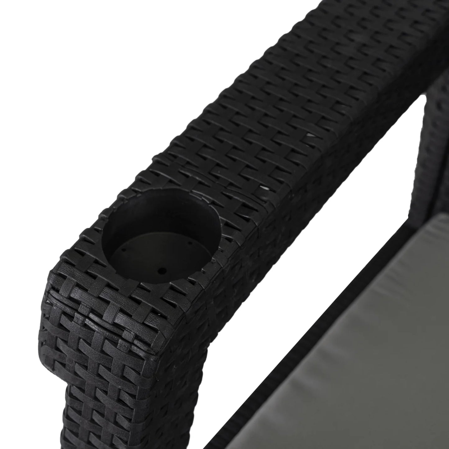 Elite FLINT Outdoor Sofa – Black Technorattan