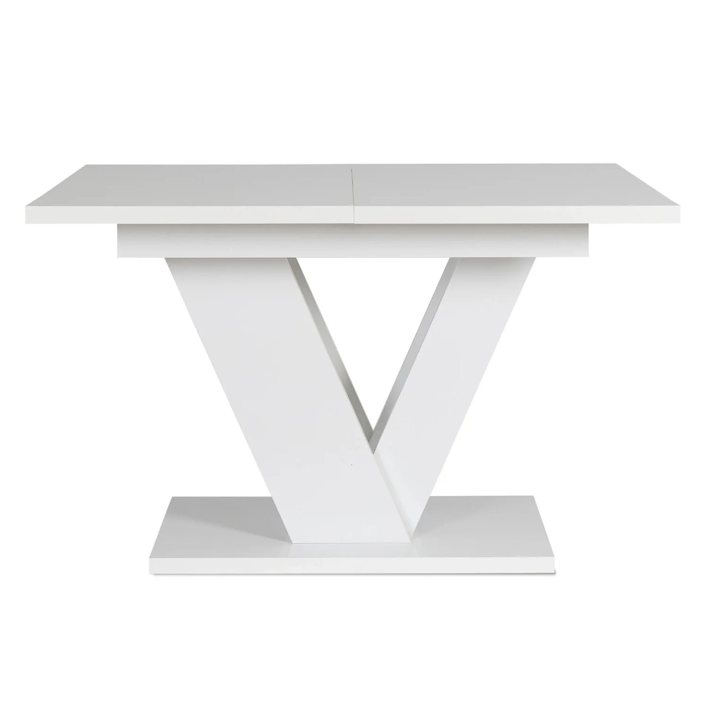 Elite CLARK Extendable Dining Table – White Gloss (120-160 cm)
