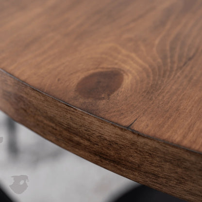 Elite LINO 100 cm Round Dining Table – Rustic Elegance for Any Space
