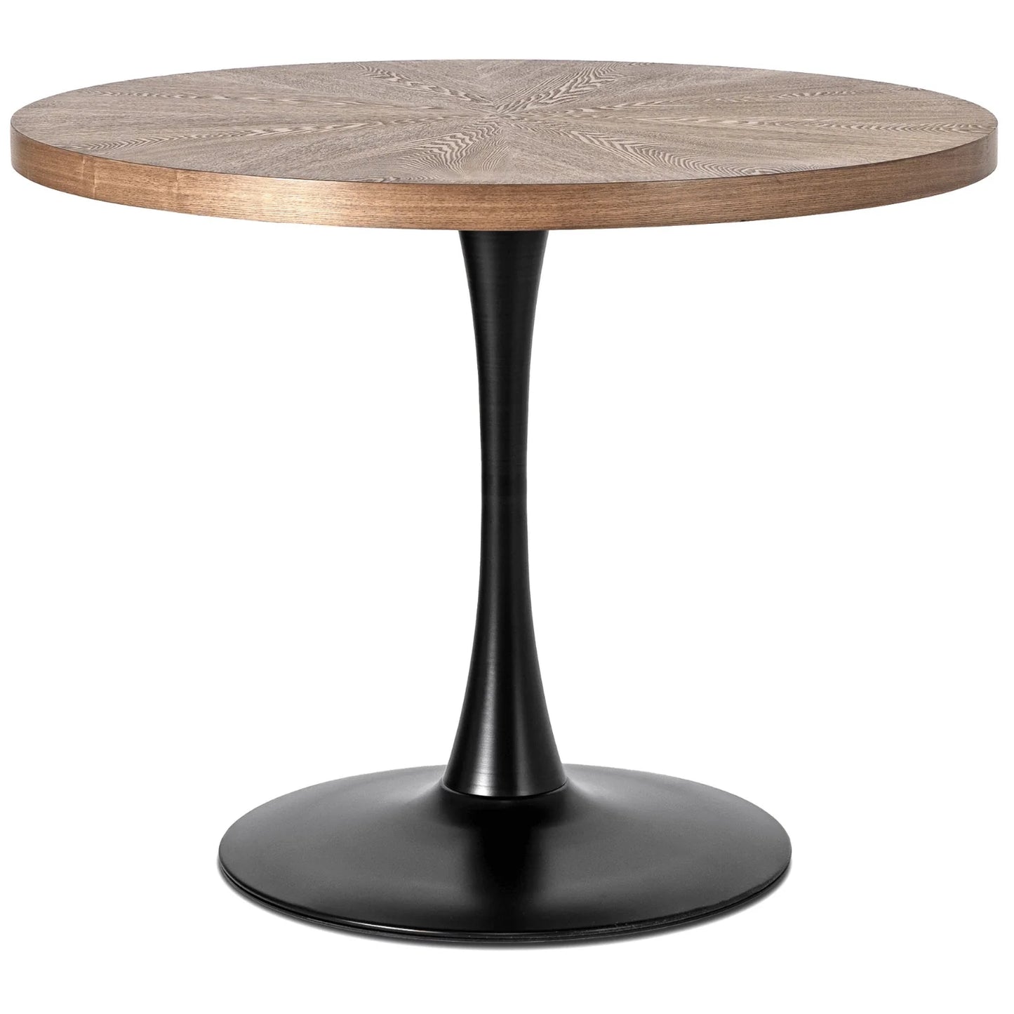 Elite LINO 100 cm Round Dining Table – Walnut Elegance with a Modern Touch