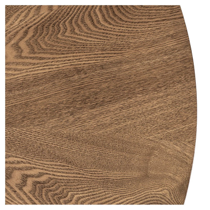 Elite LINO 100 cm Round Dining Table – Walnut Elegance with a Modern Touch