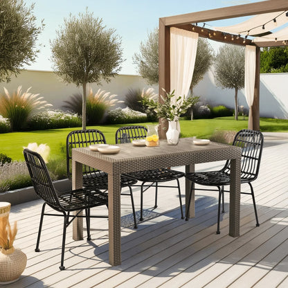 Elite FARGO Outdoor Table – Brown Technorattan