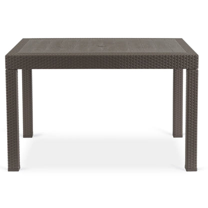 Elite FARGO Outdoor Table – Brown Technorattan