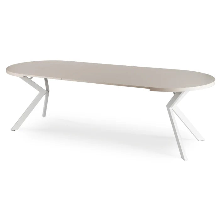 Elite LUKAS Round Extendable Dining Table 100–250 cm Cashmere/White Modern