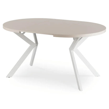 Elite LUKAS Round Extendable Dining Table 100–250 cm Cashmere/White Modern