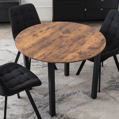 Elite TEO 100 cm Dining Table – Rustic Oak