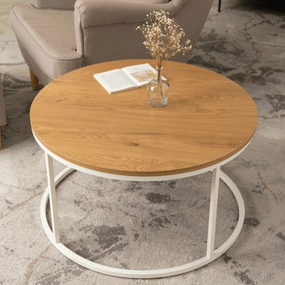 Elite ANN MAX Oak/White Coffee Table