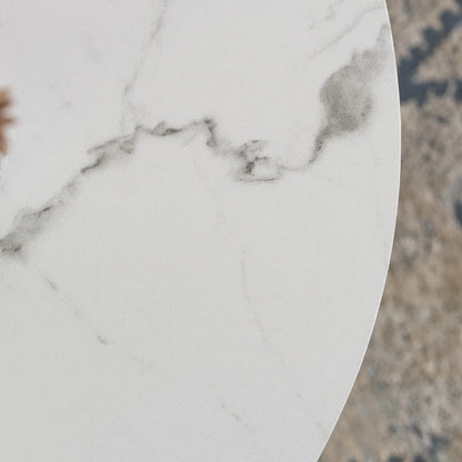 Elite CLIFF MAX White Marble/Gold Coffee Table