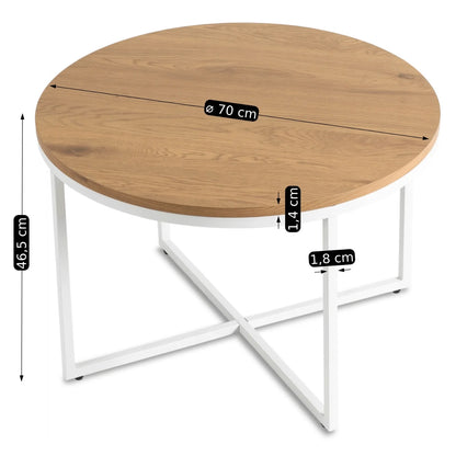 Elite HANTEL Golden Oak/White Coffee Table