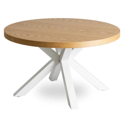 Elite LINCOLN Coffee Table 80 cm Golden Oak / White Scandinavian