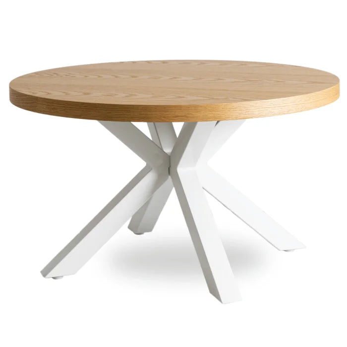 Elite LINCOLN Coffee Table 80 cm Golden Oak / White Scandinavian