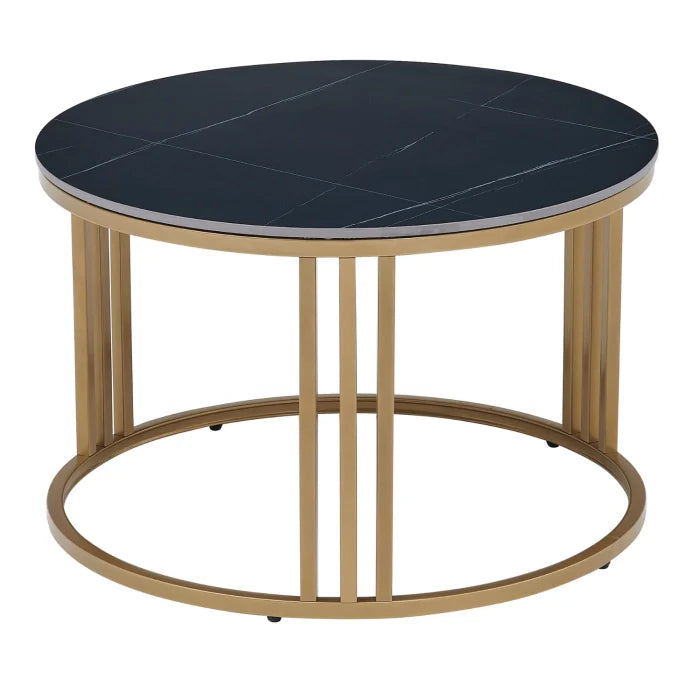 Elite KORIN Black Marble/Gold Coffee Table