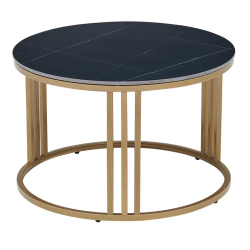 Elite KORIN Black Marble/Gold Coffee Table