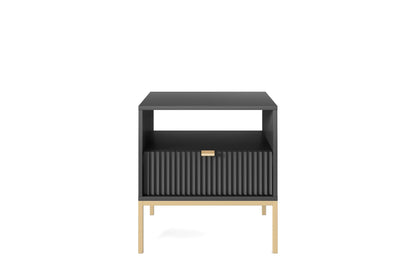 Nova Nightstand Black - Modern Elegance for Your Bedroom