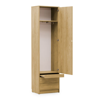 Customizable Murphy Bed Basic Vertical Furniture Set Sonoma Oak 90, 120, 140 x 200 cm