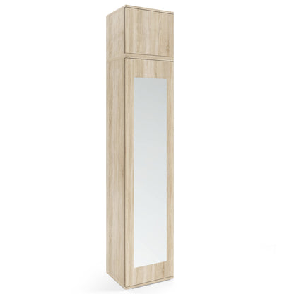 PK Emi 32 Hallway Wardrobe Sonoma Oak- Upholstered Panels in Various Colours