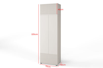 PK Rayo 3 Hallway Wardrobe - Upholstered Panels in Various Colours