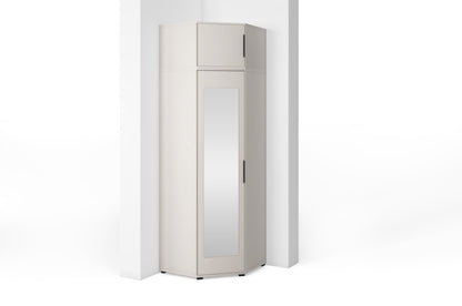 PK Bianco 22 Hallway Wardrobe Set - Upholstered Panels in Various Colours