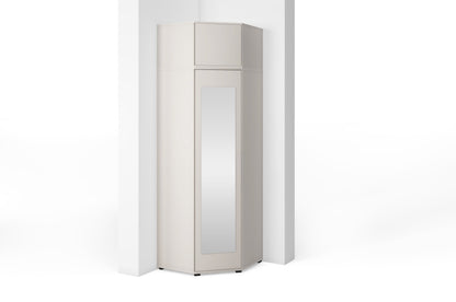 PK Bianco 22 Hallway Wardrobe Set - Upholstered Panels in Various Colours