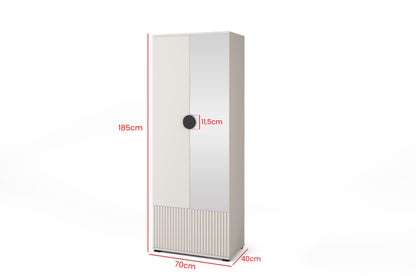 PK Rayo 1 Hallway Wardrobe - Upholstered Panels in Various Colours