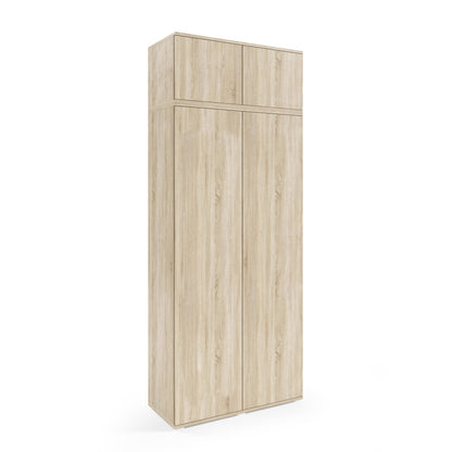 PK Emi 33 Hallway Wardrobe Sonoma Oak - Upholstered Panels in Various Colours