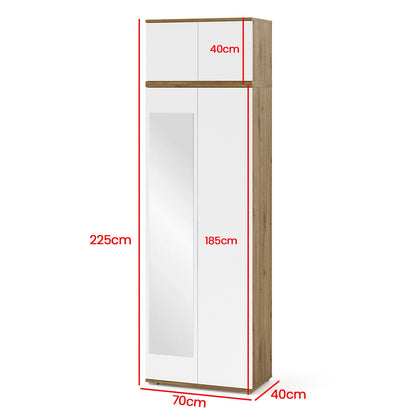 PK Sevilla 4 Hallway Wardrobe - Upholstered Panels in Various Colours