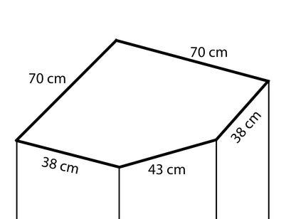 PK Emi 39 Hallway Wardrobe Sonoma Oak - Upholstered Panels in Various Colours