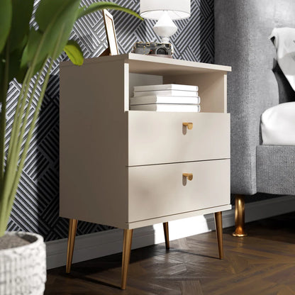 MO High Beige Tall Nightstand