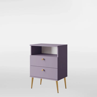 MO High Plum Tall Nightstand