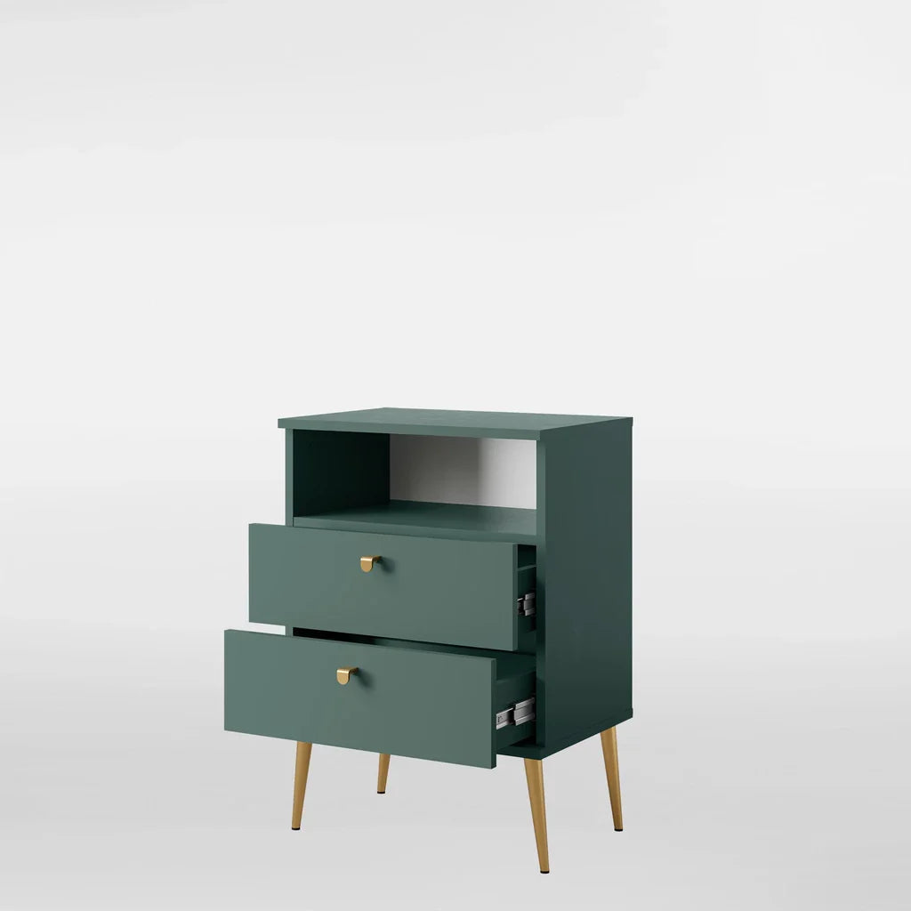MO High Green Tall Nightstand