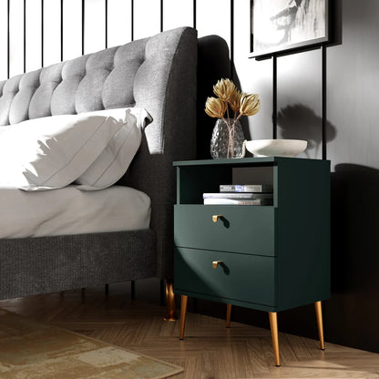 MO High Green Tall Nightstand