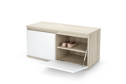 PK Emi 10 Hallway Wardrobe White- Upholstered Panels in Various Colours