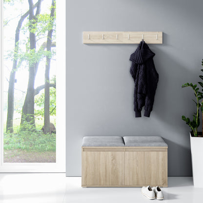 PK Emi 5 Hallway Wardrobe Sonoma - Upholstered Panels in Various Colours