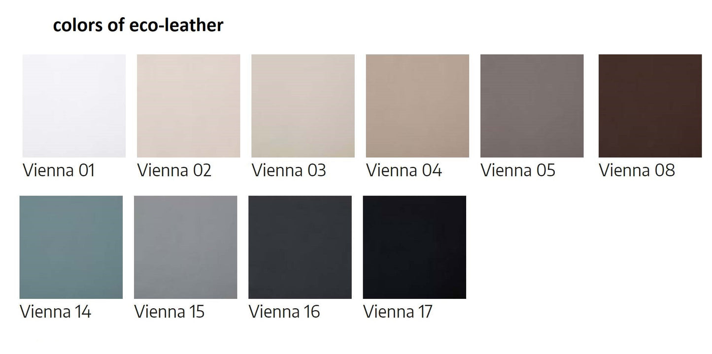 Genius Murphy Bed Congo 140 x 200 cm with Sofa ECO-LEATHER, Led Lighting