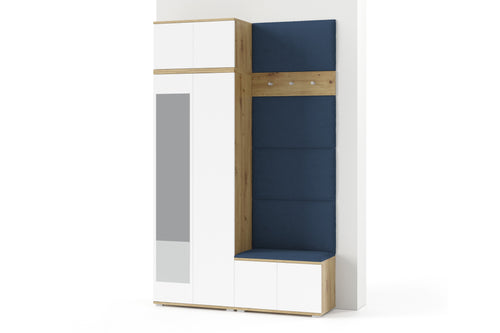 PK Sevilla 2 Hallway Wardrobe -Upholstered Panels in Various Colours