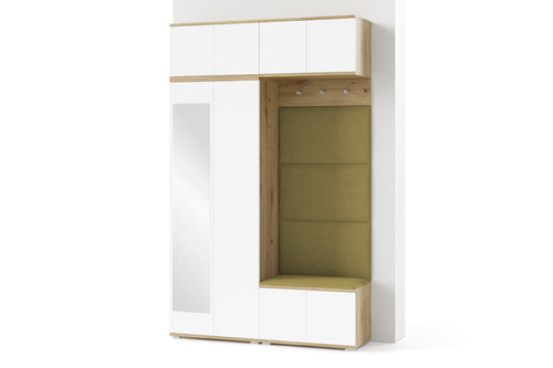 PK Sevilla 3 Hallway Wardrobe - Upholstered Panels in Various Colours