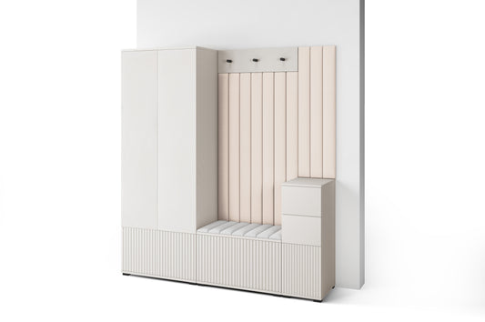 PK Rayo 7 Hallway Wardrobe - Upholstered Panels in Various Colours