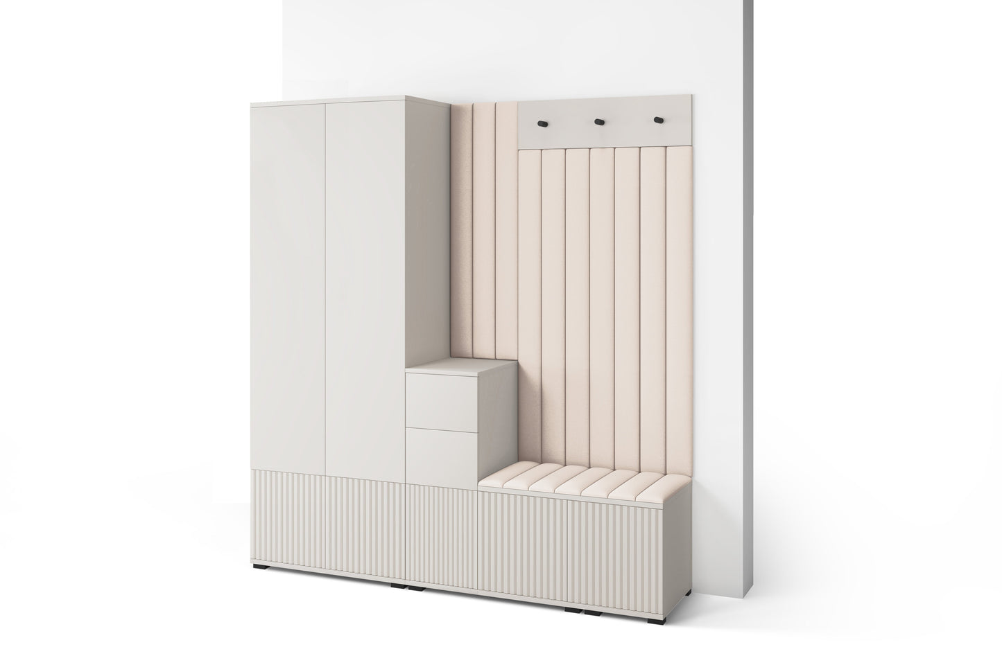 PK Rayo 7 Hallway Wardrobe - Upholstered Panels in Various Colours