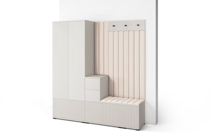 PK Rayo 7 Hallway Wardrobe - Upholstered Panels in Various Colours