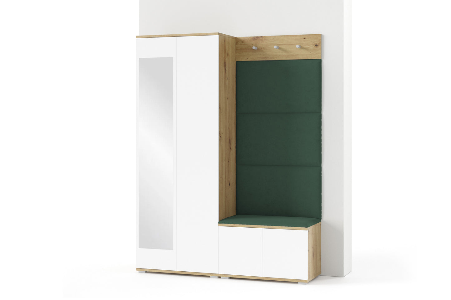 PK Sevilla 1 Hallway Wardrobe -Upholstered Panels in Various Colours