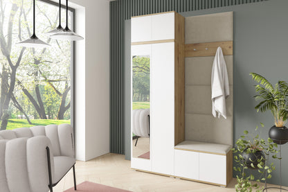 PK Sevilla 2 Hallway Wardrobe -Upholstered Panels in Various Colours