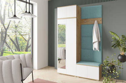 PK Sevilla 2 Hallway Wardrobe -Upholstered Panels in Various Colours