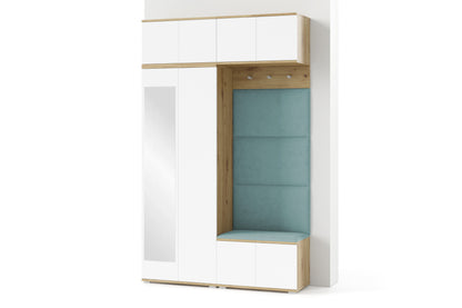 PK Sevilla 3 Hallway Wardrobe - Upholstered Panels in Various Colours