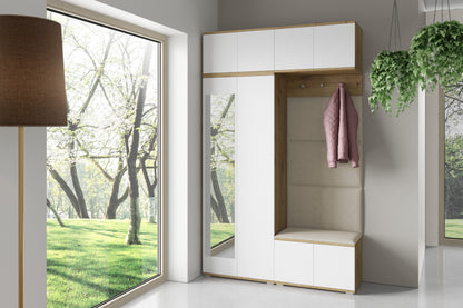 PK Sevilla 3 Hallway Wardrobe - Upholstered Panels in Various Colours