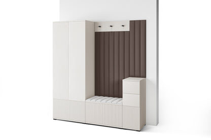 PK Rayo 7 Hallway Wardrobe - Upholstered Panels in Various Colours