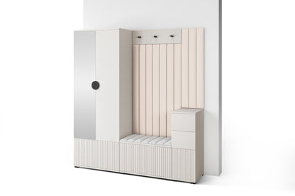 PK Rayo 7 Hallway Wardrobe - Upholstered Panels in Various Colours