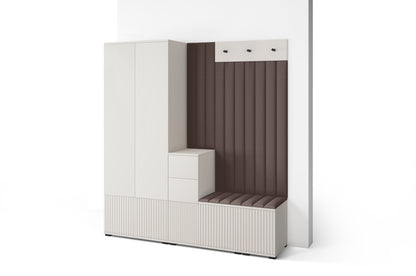 PK Rayo 7 Hallway Wardrobe - Upholstered Panels in Various Colours