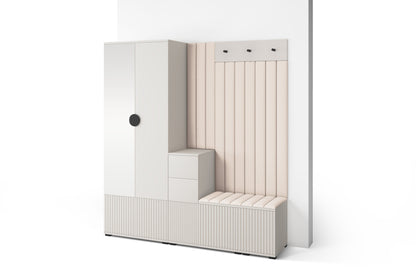 PK Rayo 7 Hallway Wardrobe - Upholstered Panels in Various Colours