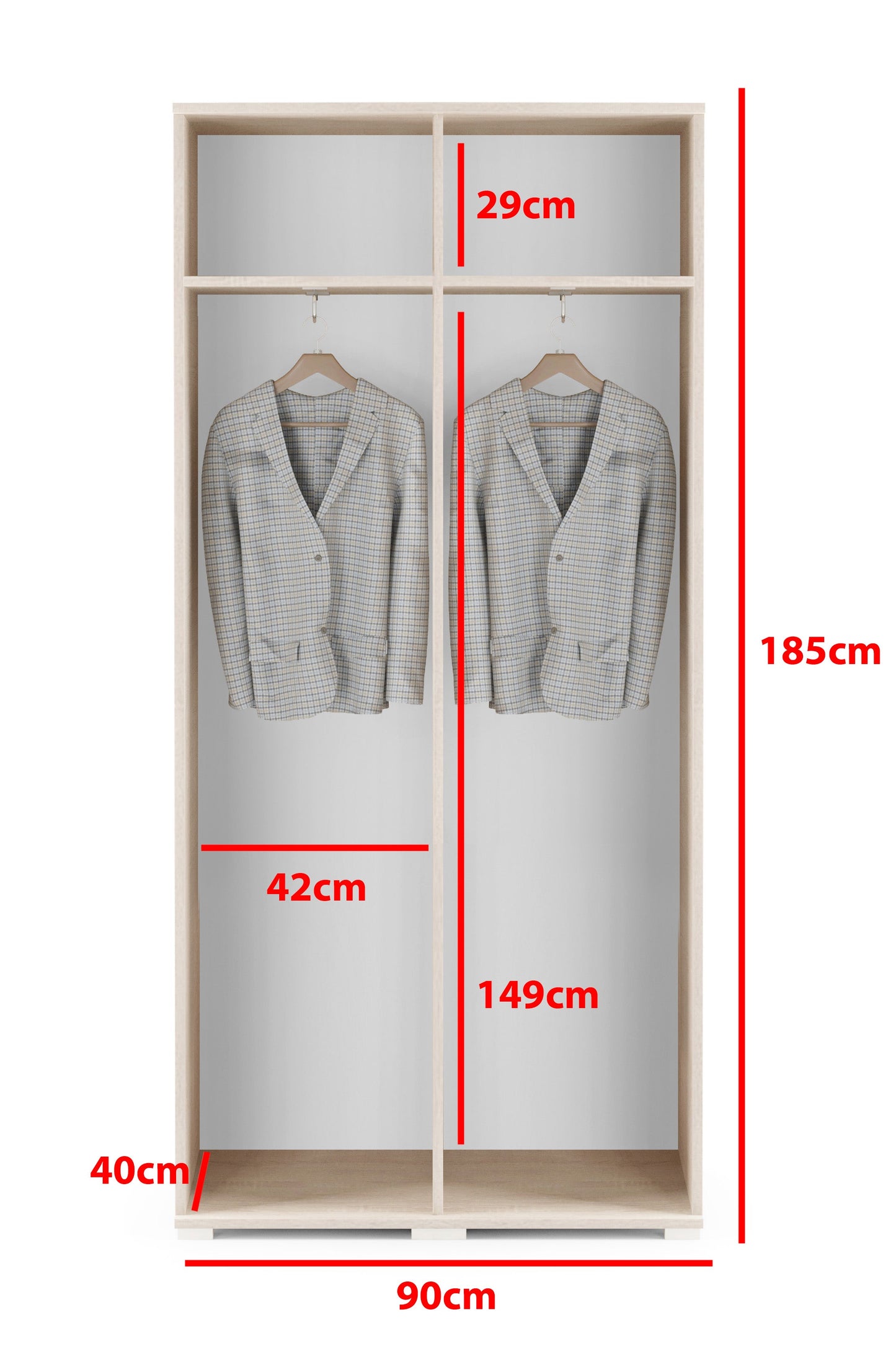 PK Emi 10 Hallway Wardrobe Artisan Oak / Black - Upholstered Panels in Various Colours